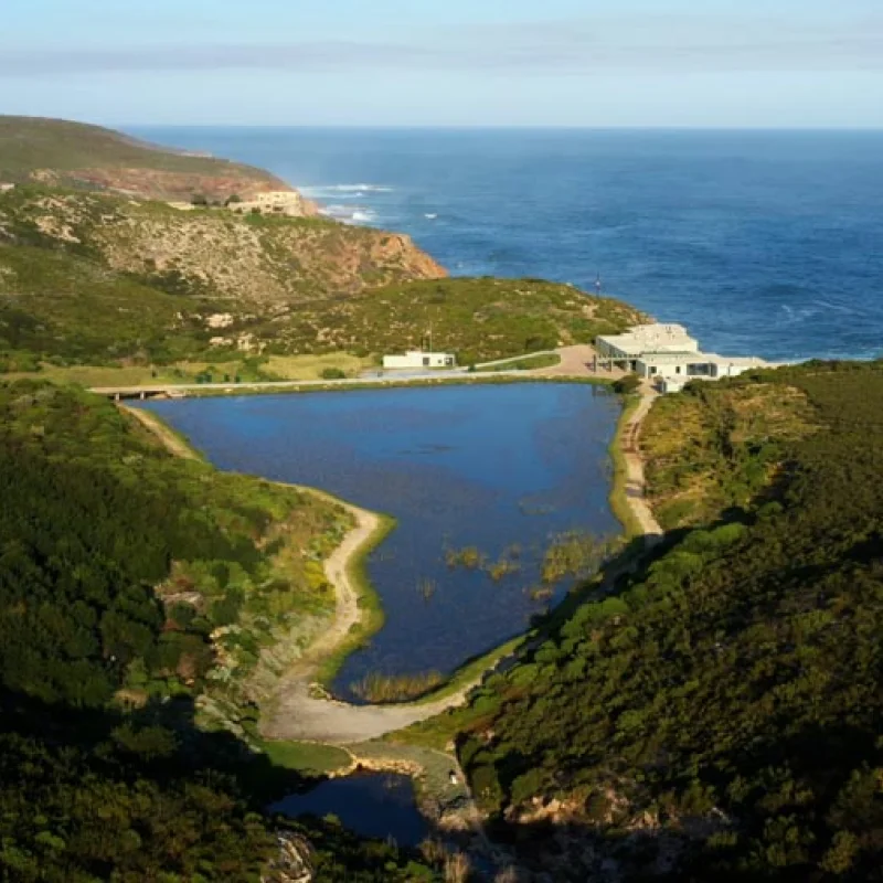 Existing development on Erf 8010 viewed from the coastal pathway.